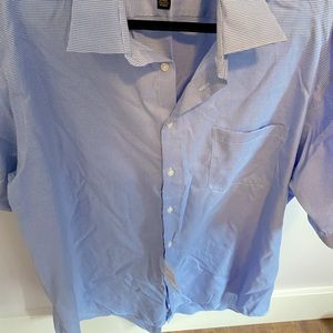 Alfred Sung men’s short sleeve dress shirt NWT